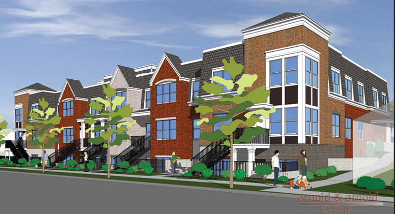 Bealls Grant: closeup of Beall Avenue rendering