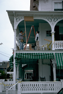 Chalfonte Hotel: photo of field school student working