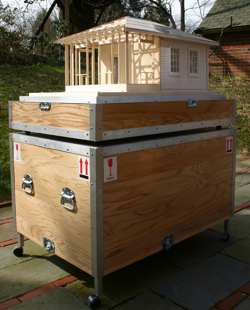 NAHB: close up photo of Path model and crate