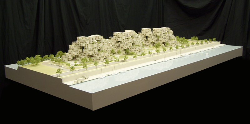 Safdie Habitat 67 site model