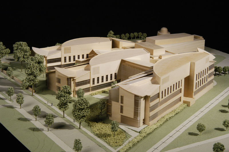 Dickenson College: close up photo of model