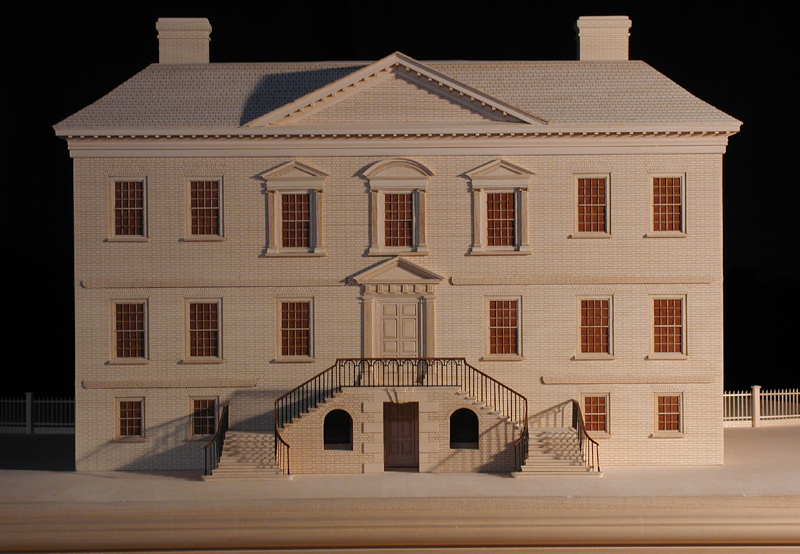 Drayton Hall: close up photo of model rear